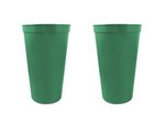 22 oz. Smooth Wall Plastic Stadium Cup - Forest Green