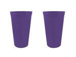 22 oz. Smooth Wall Plastic Stadium Cup - Purple
