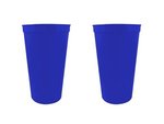22 oz. Smooth Wall Plastic Stadium Cup - Royal Blue