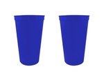 22 oz. Smooth Wall Plastic Stadium Cup - Royal Blue