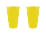 22 oz. Smooth Walled Stadium Cup - Large Quantity - Athletic Yellow