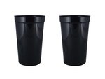 22 oz. Smooth Walled Stadium Cup - Large Quantity - Black