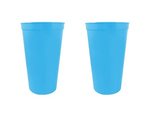 22 oz. Smooth Walled Stadium Cup - Large Quantity - Light Blue