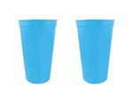 22 oz. Smooth Walled Stadium Cup - Large Quantity - Light Blue