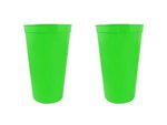 22 oz. Smooth Walled Stadium Cup - Large Quantity - Neon Green