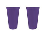 22 oz. Smooth Walled Stadium Cup - Large Quantity - Purple