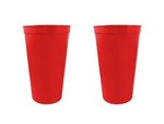 22 oz. Smooth Walled Stadium Cup - Large Quantity - Red