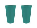 22 oz. Smooth Walled Stadium Cup - Large Quantity - Teal