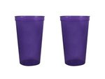 22 oz. Smooth Walled Stadium Cup - Large Quantity - Translucent Purple