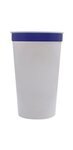 22 oz. Smooth Walled Stadium Cup with RealColor360 Imprint - White