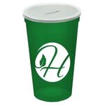 22 Oz. Stadium Cup With Coin Slot Lid -  