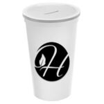 22 Oz. Stadium Cup With Coin Slot Lid -  