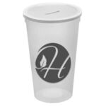 22 Oz. Stadium Cup With Coin Slot Lid -  