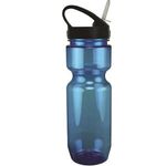 22 oz. Translucent Bike Bottle with Sport Sip Lid - Translucent Blue