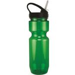 22 oz. Translucent Bike Bottle with Sport Sip Lid - Translucent Green
