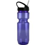 22 oz. Translucent Bike Bottle with Sport Sip Lid - Translucent Purple