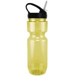 22 oz. Translucent Bike Bottle with Sport Sip Lid - Translucent Yellow