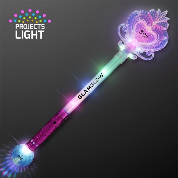 Main Product Image for Big Light Up Heart Princess Wand 22.5"