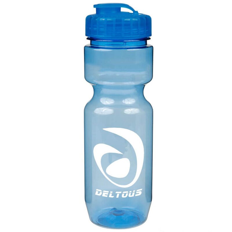 Main Product Image for 22Oz Translucent Bike Bottle With Flip Top Lid