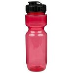 22oz Translucent Bike Bottle with Flip Top Lid