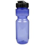 22oz Translucent Bike Bottle with Flip Top Lid