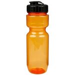 22oz Translucent Bike Bottle with Flip Top Lid