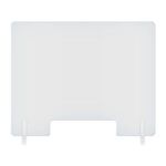 23.5" H x 23.5" W Counter Shields With Open Slot - Clear