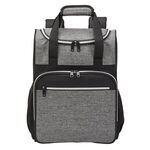 24-Can Heather Backpack Cooler - Gray