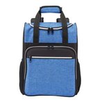 24-Can Heather Backpack Cooler - Royal Heather