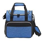 24-Can Heather Cooler - Royal Blue