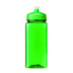 24 Oz Polysure(TM) Squared-Up Bottle - Translucent Green