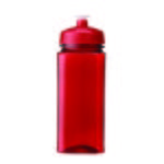 24 Oz Polysure(TM) Squared-Up Bottle - Translucent Red