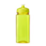 24 Oz Polysure(TM) Squared-Up Bottle - Translucent Yellow