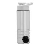 24 oz Salute Shaker Bottle - Drink-Thru Lid - Clear