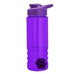 24 oz Salute Shaker Bottle - Drink-Thru Lid - Transparent Violet