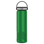 24 oz Slim Wave Bottle with EZ Grip lid - Transparent Green