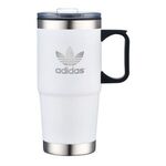 24 oz. Affordable Stainless Steel Mug w/ PP Liner and Handle - White