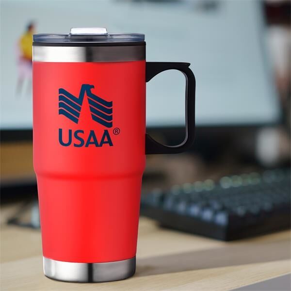 Main Product Image for 24 oz. Affordable Stainless Steel Mug w/ PP Liner and Handle