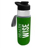 24 oz. Bottle & Caddy - Drink Thru Lid -  