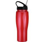 24 oz. Contour Bottle with Sport Sip Lid - Red
