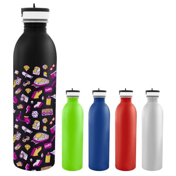 Main Product Image for 24 Oz. Full Color Stainless Steel Newcastle Bottle