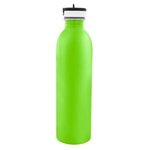 24 Oz. Full Color Stainless Steel Newcastle Bottle - Lime