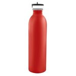 24 Oz. Full Color Stainless Steel Newcastle Bottle - Red