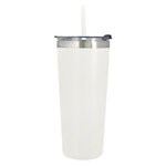 24 Oz. Full Laser Colma Basics Tumbler - White