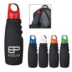 24 Oz. Matte Finish Crest Carabiner Sports Bottle -  