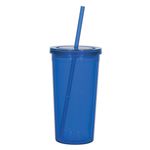 24 Oz. Newport Acrylic Tumbler With Straw -  