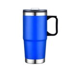 24 Oz. S/S Travel Mug with Stainless Steel Bottom - Blue