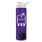 24 oz. Shaker Bottle - Drink-Thru Lid - Transparent Violet