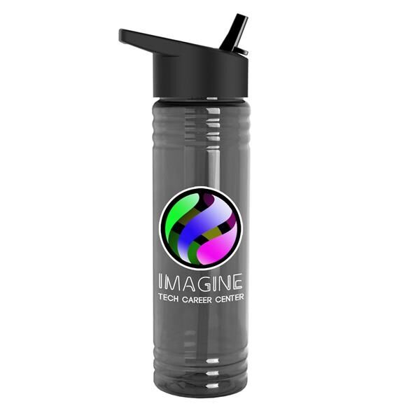 Main Product Image for 24 Oz. Slim Fit Bottle With Flip Straw - Digital