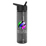 24 Oz. Slim Fit Bottle With Flip Straw - Digital - Transparent Smoke